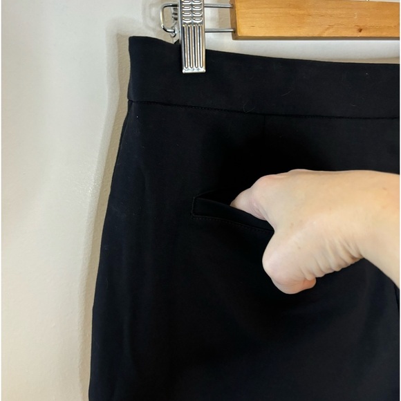 Lands End Hi Rise Bi Stretch Pintuck Ankle Trousers - Picture 4 of 6